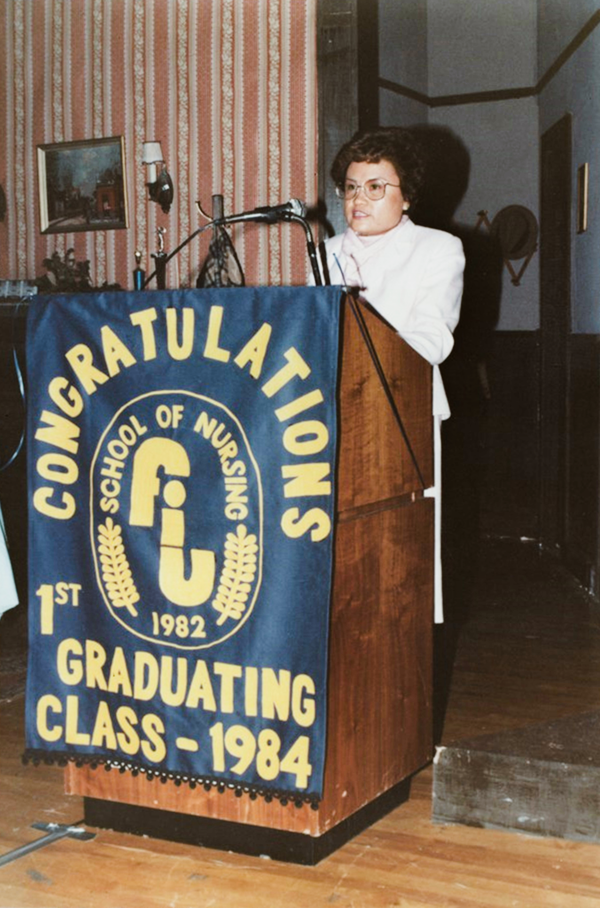 Linda Simunek, the first Dean of the College of Nursing