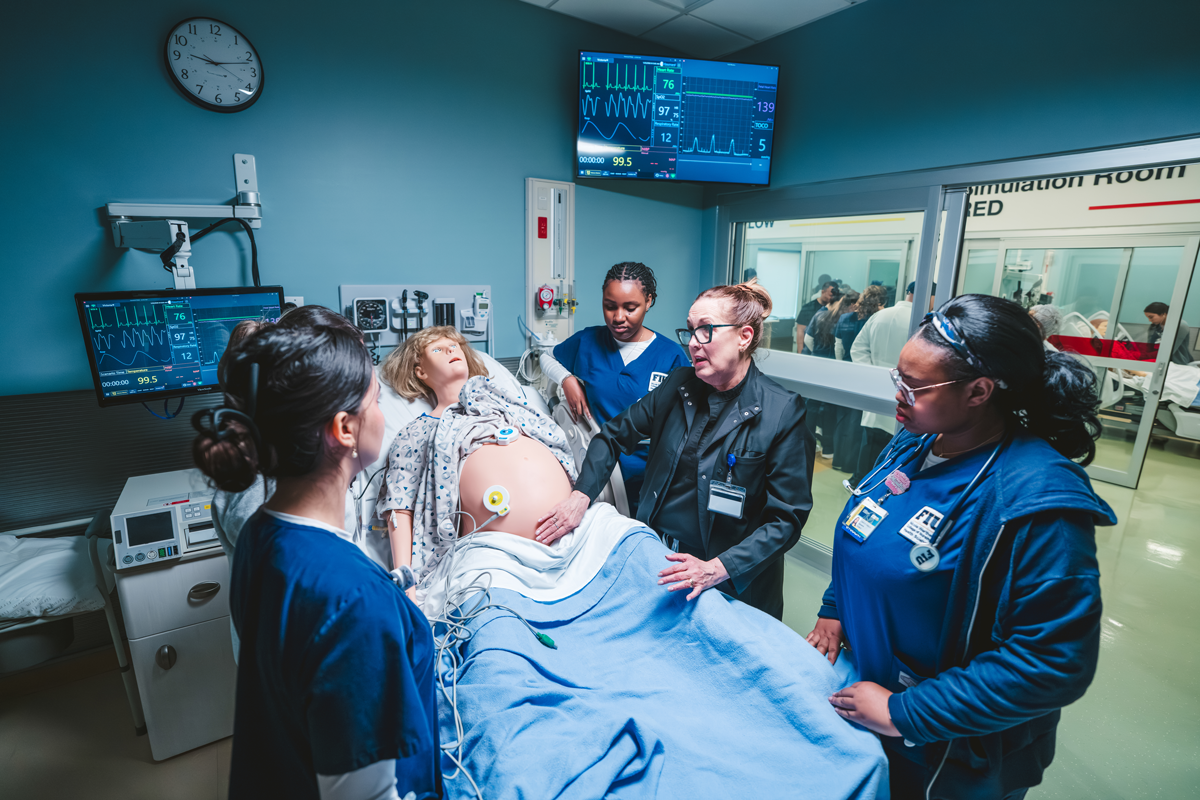 Train with advanced patient simulators and practice complex clinical scenarios, including childbirth, emergency response, pediatric care, and surgical procedures.