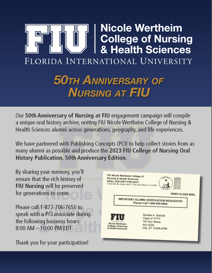 FIU 50th Anniversary Flyer
