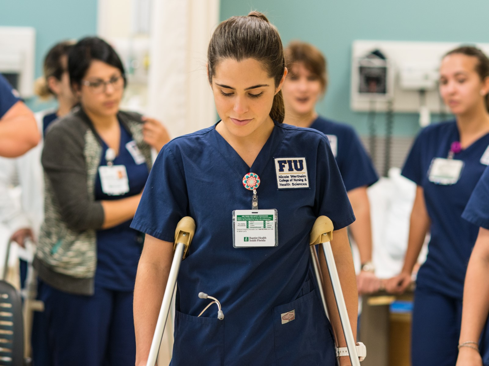 Image of FIU nurse at Baptist Hospital